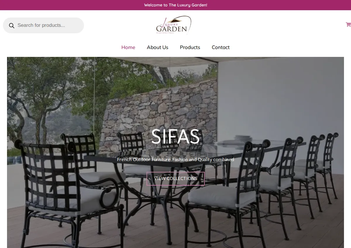 Store homepage