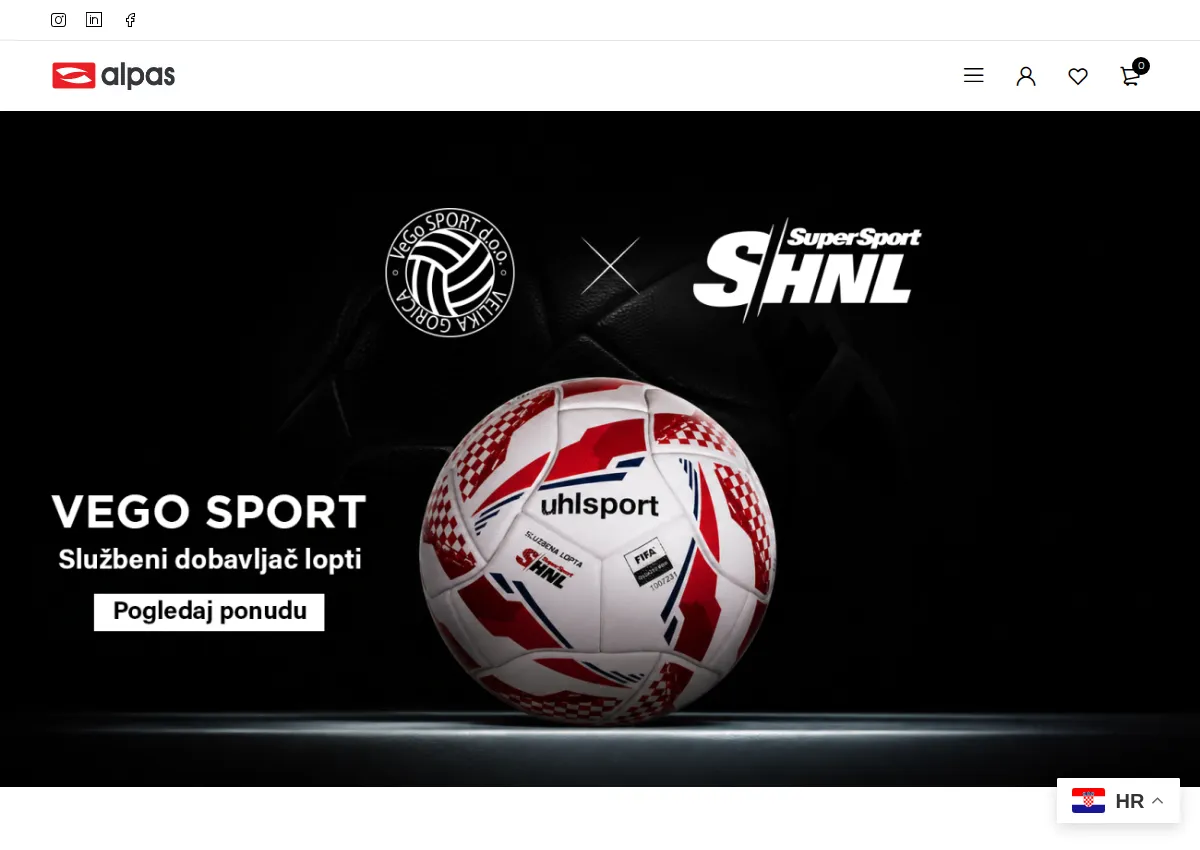 Store homepage