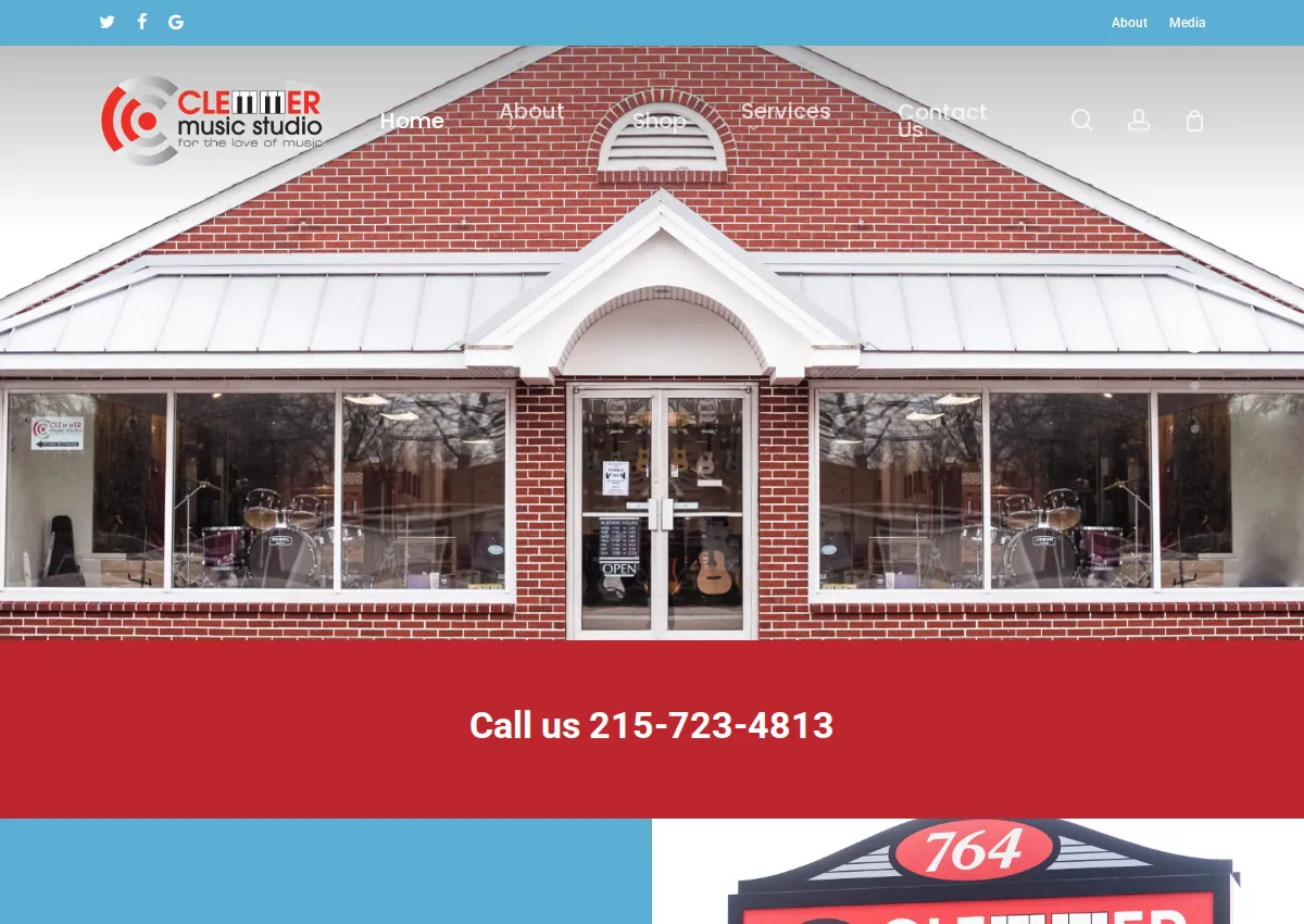 Store homepage
