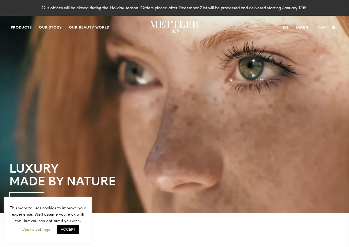 Store homepage