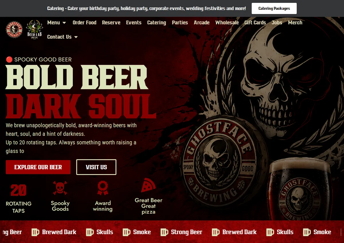 Store homepage