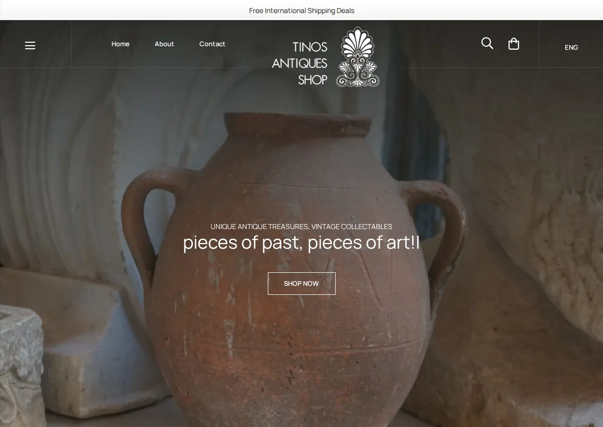 Store homepage