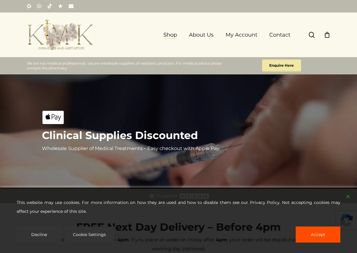 Store homepage