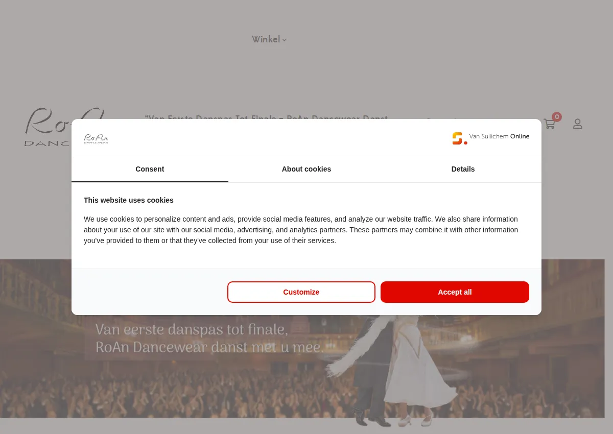 Store homepage