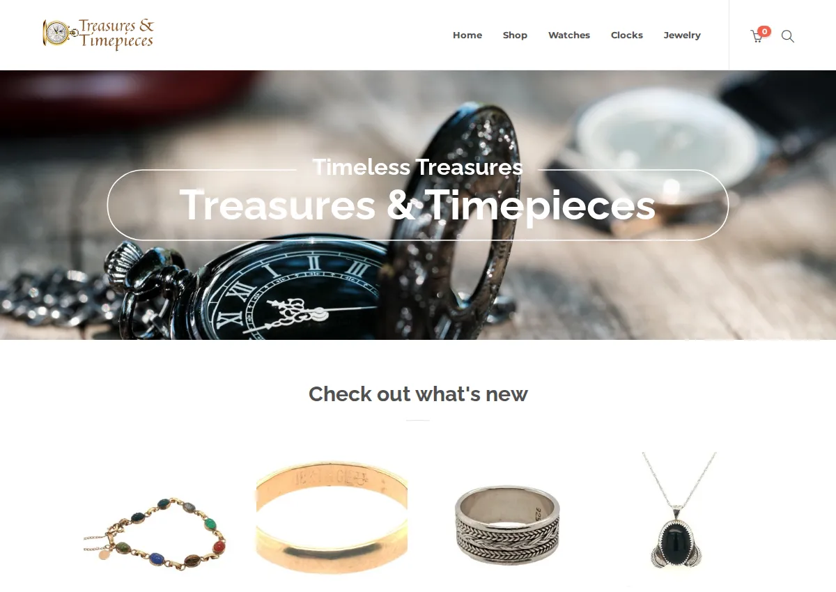 Store homepage