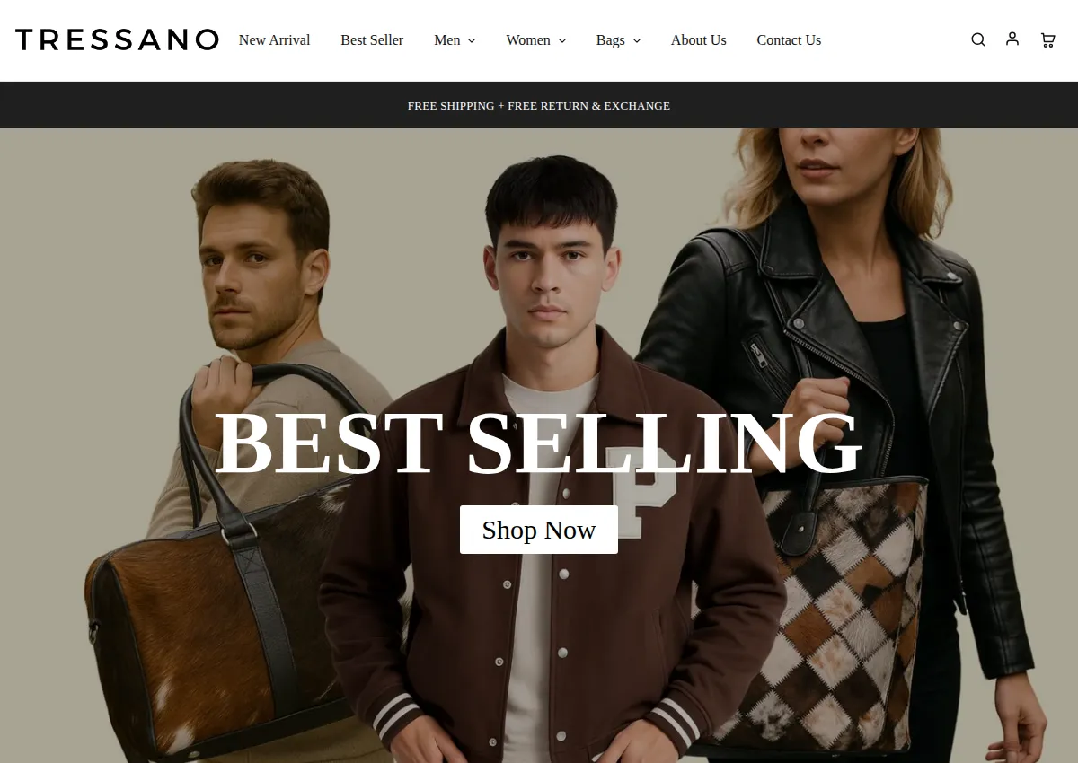 Store homepage