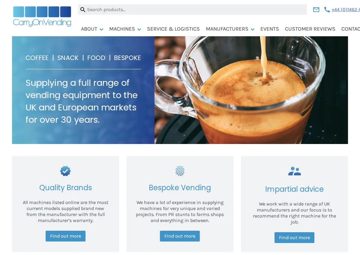Store homepage