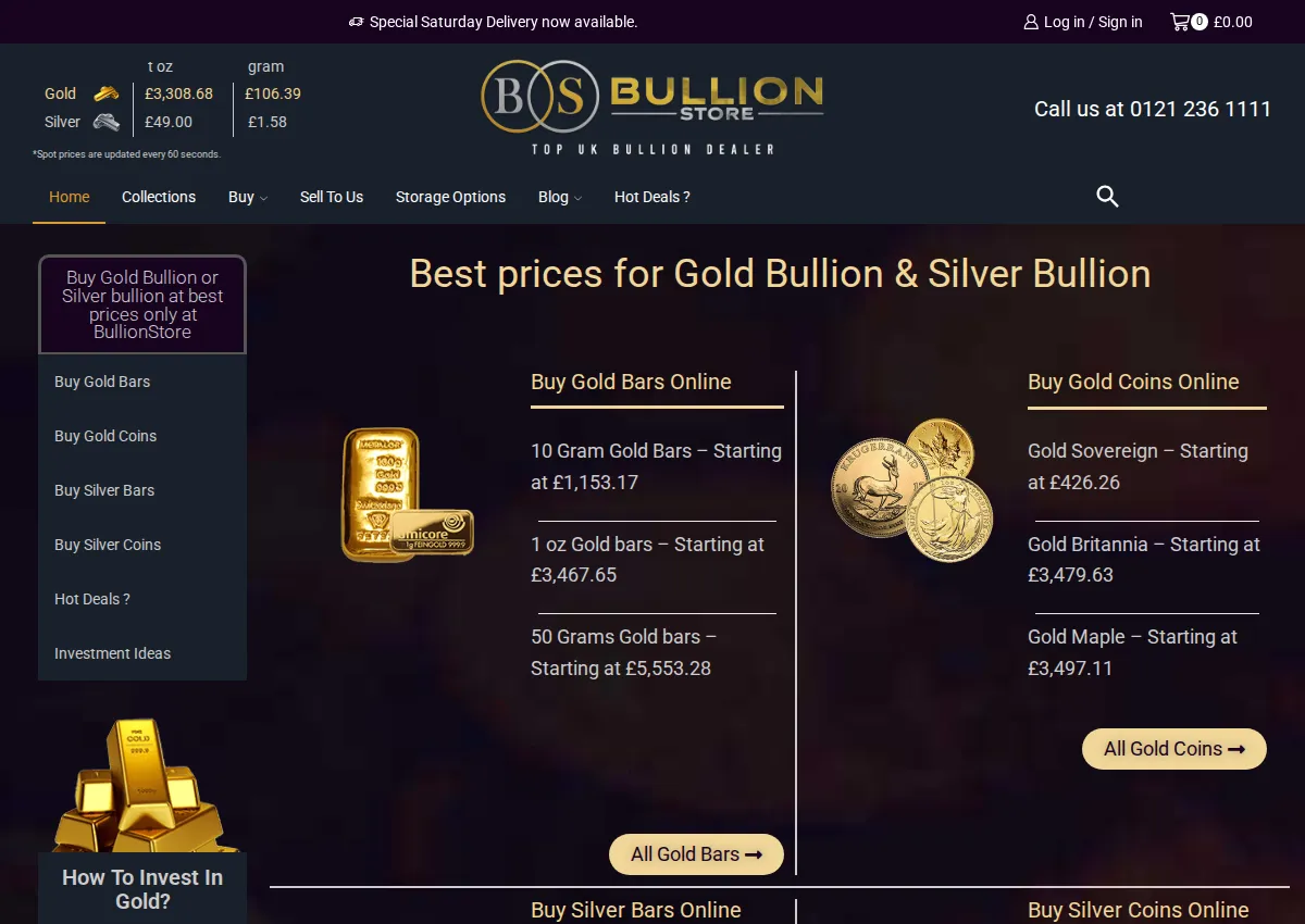 Store homepage