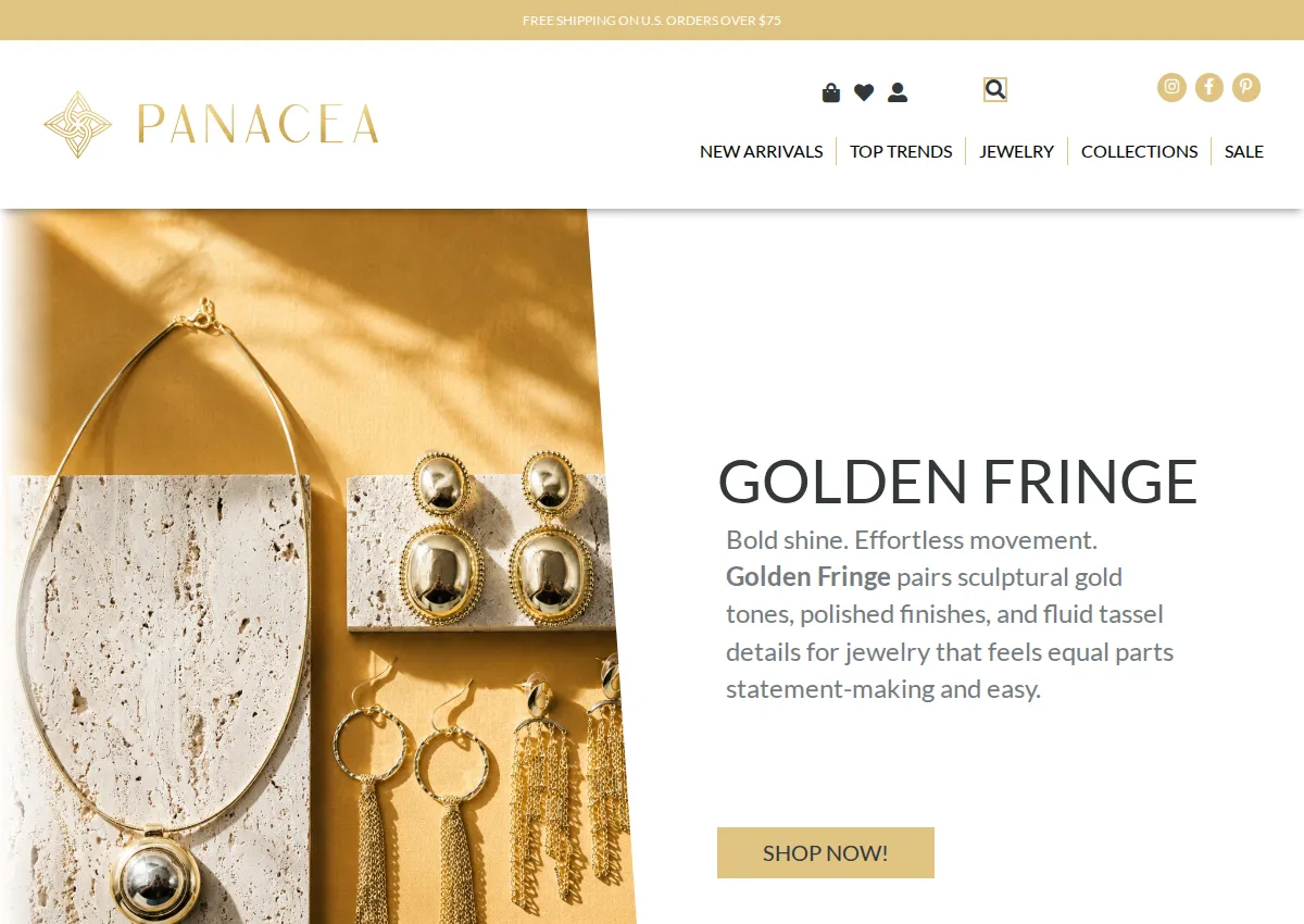Store homepage