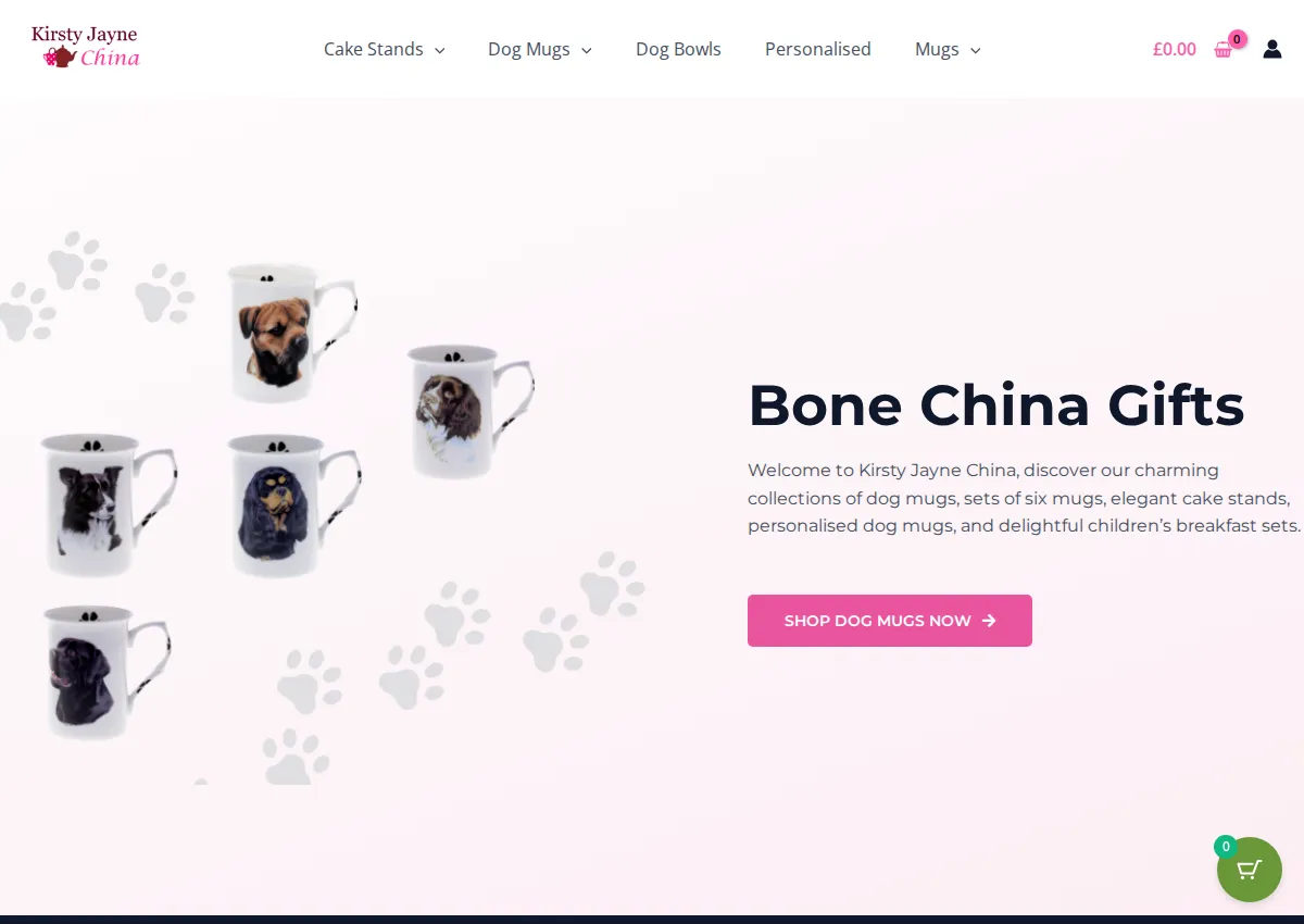 Store homepage