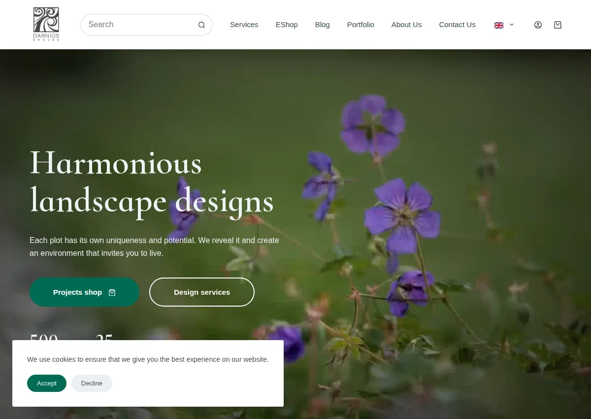 Store homepage