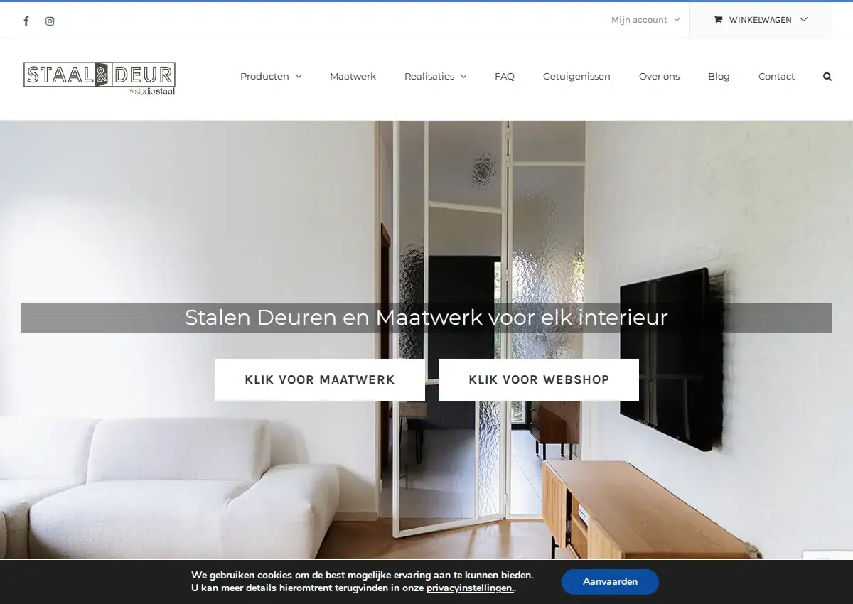 Store homepage