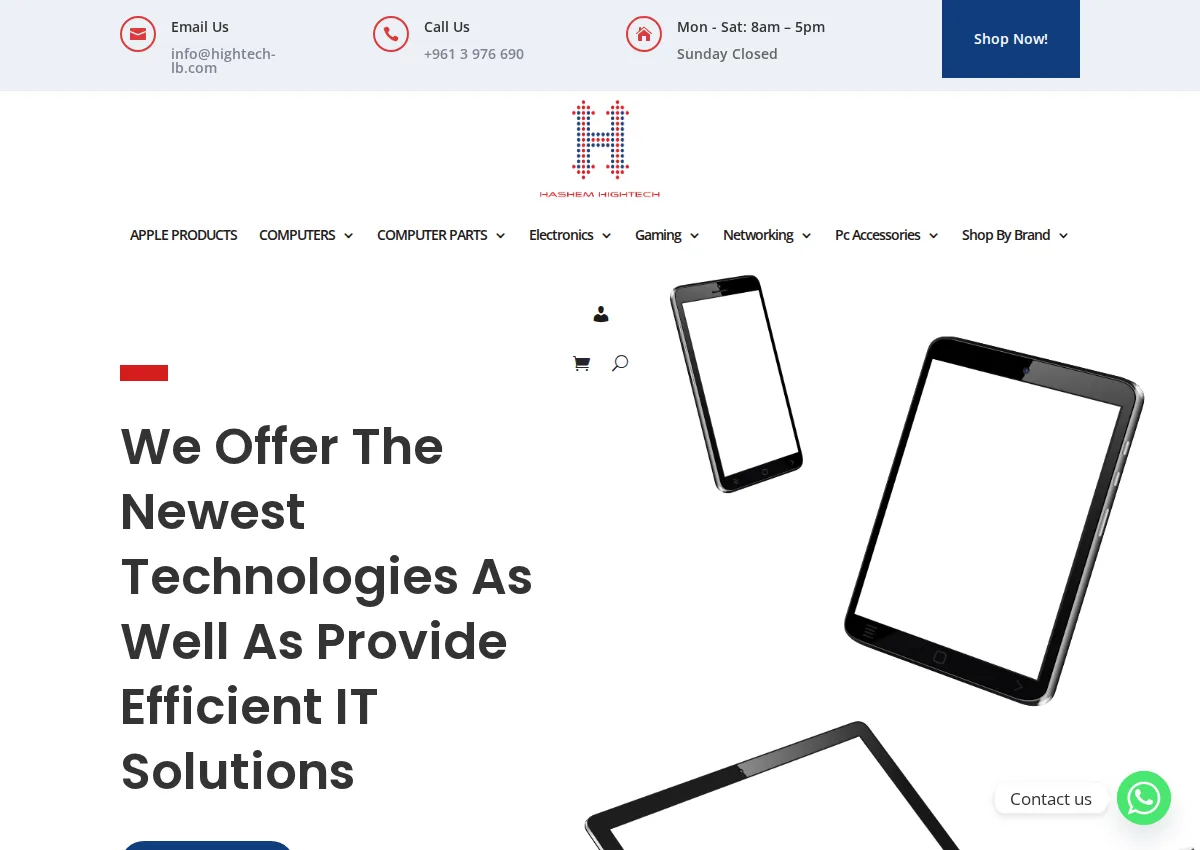 Store homepage