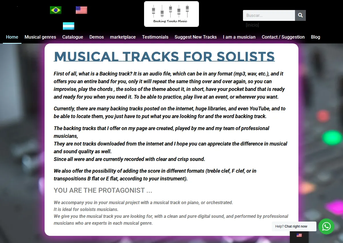 Store homepage