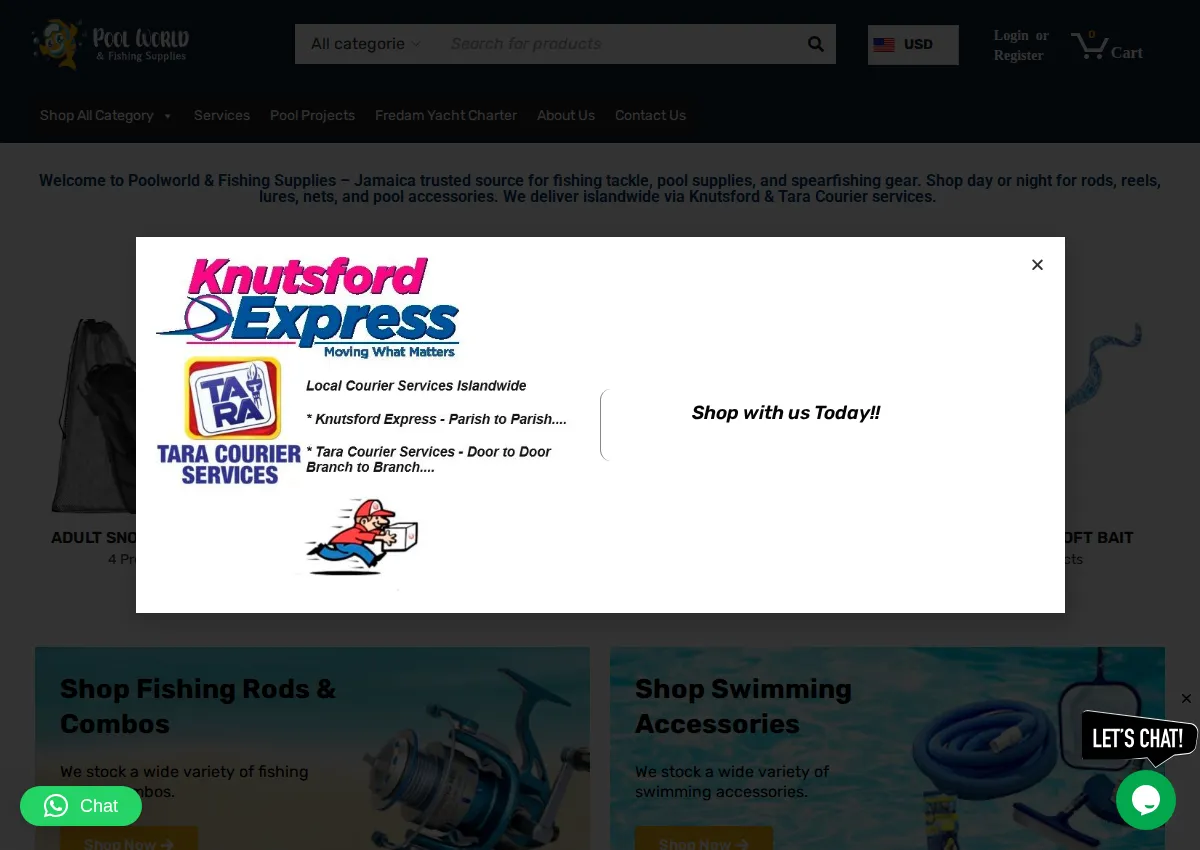 Store homepage