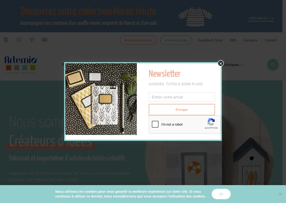 Store homepage