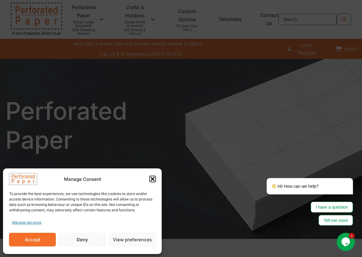 Store homepage
