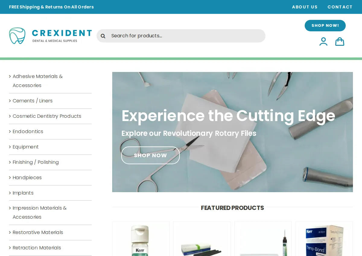 Store homepage