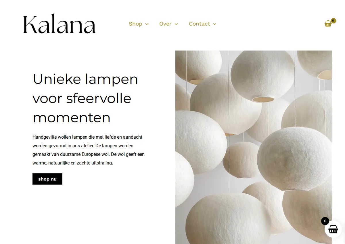 Store homepage