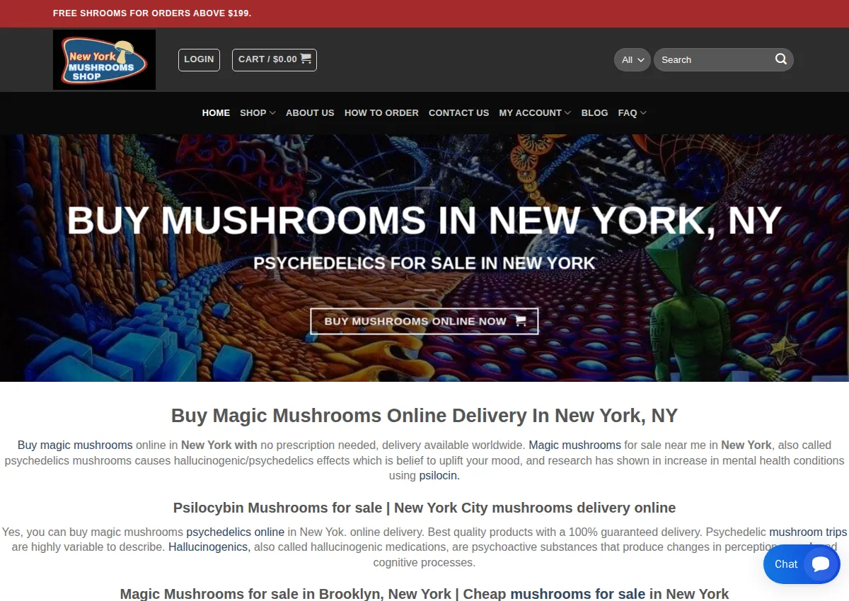 Store homepage