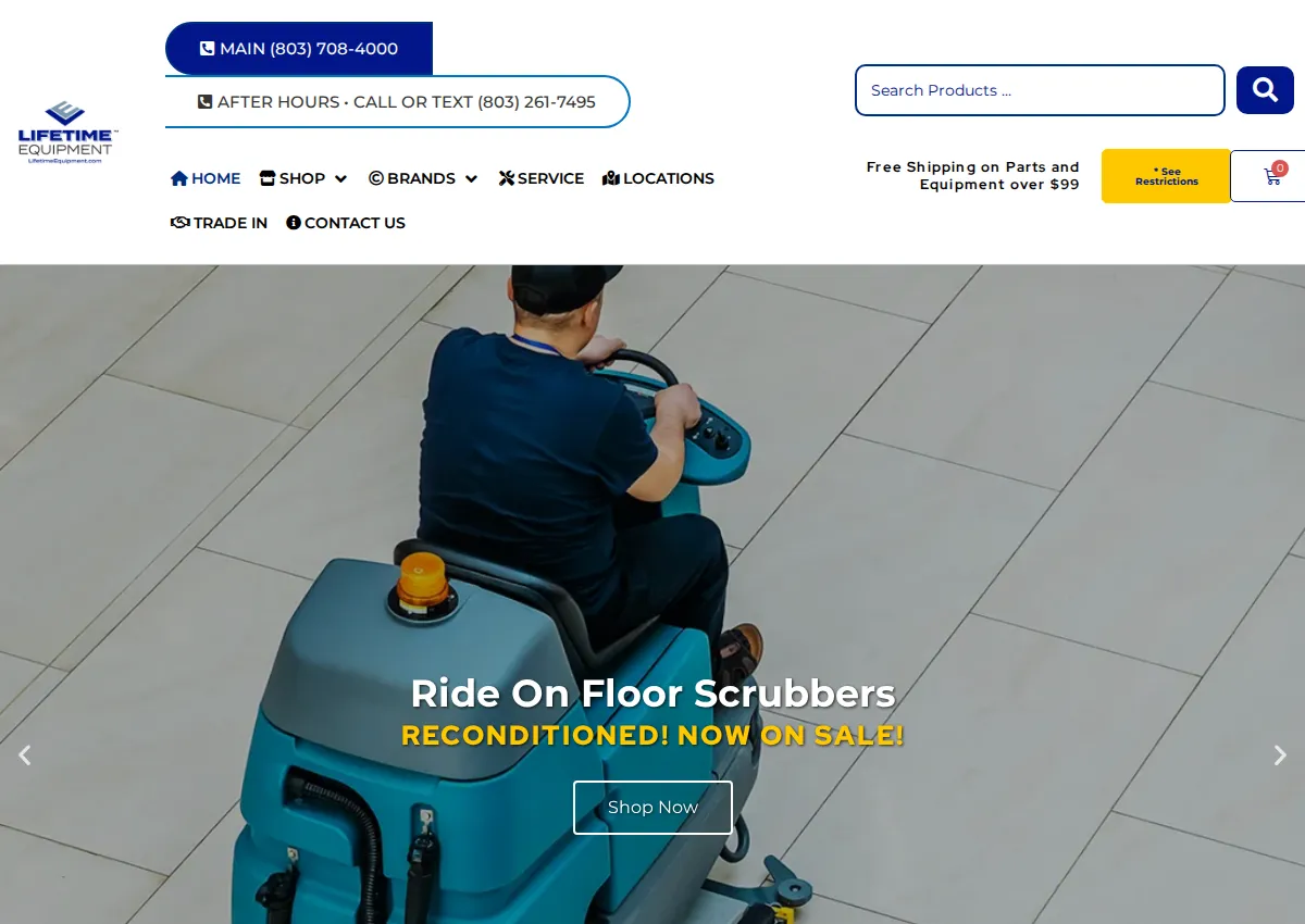 Store homepage
