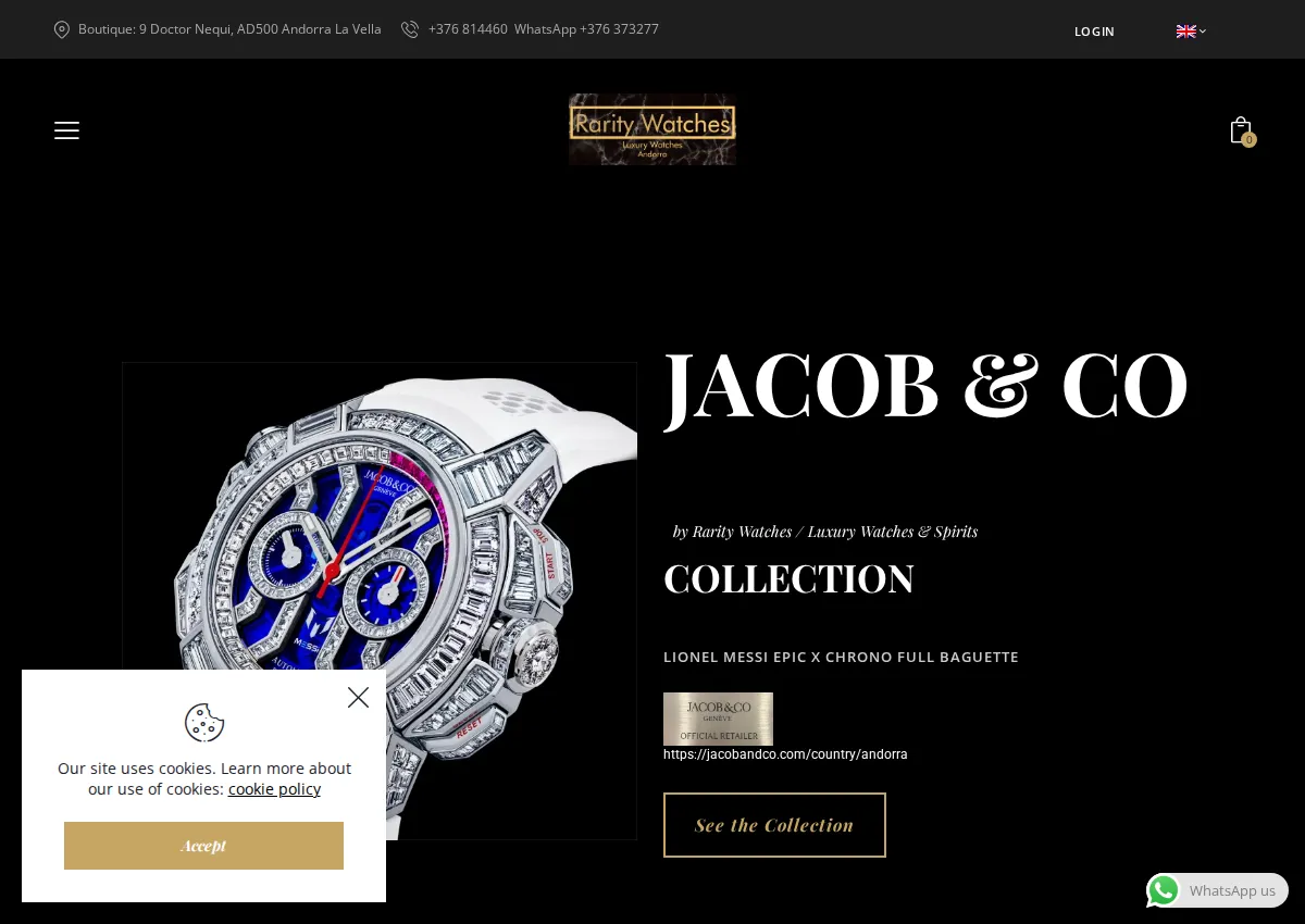 Store homepage