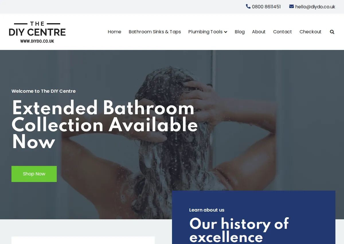 Store homepage