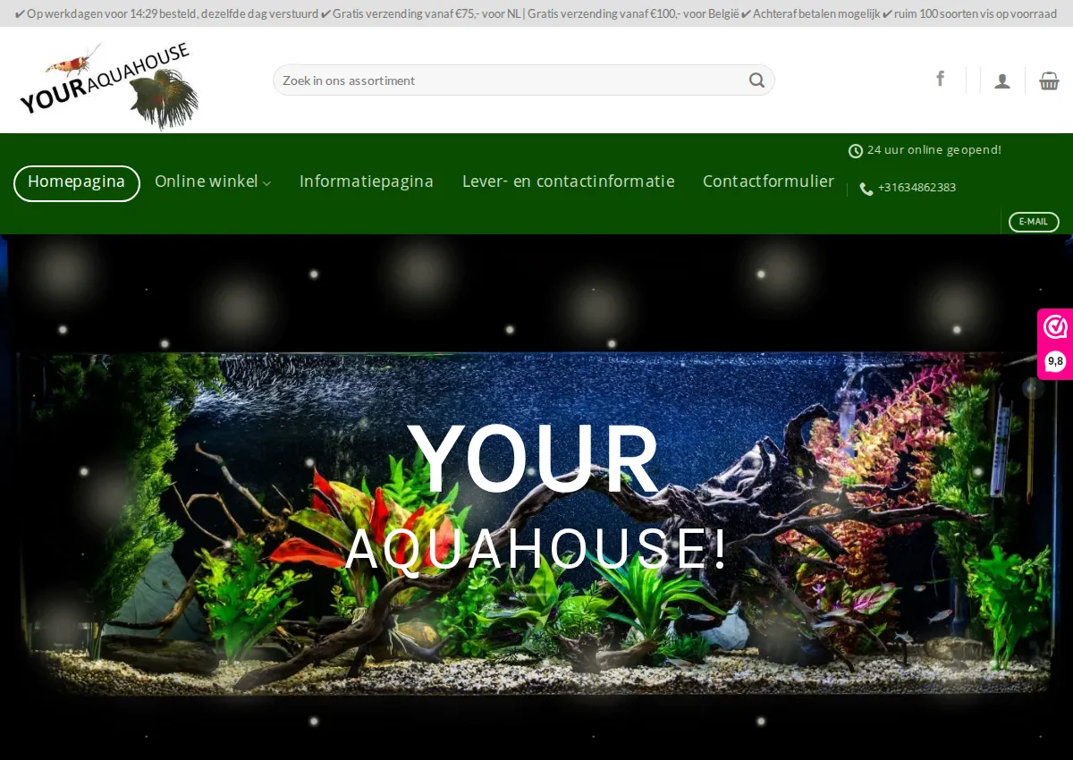 Store homepage