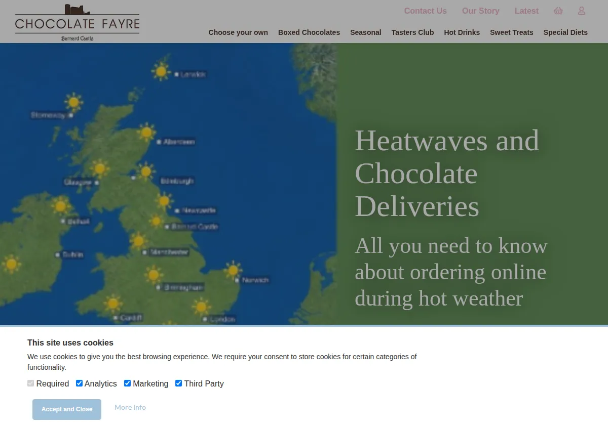 Store homepage