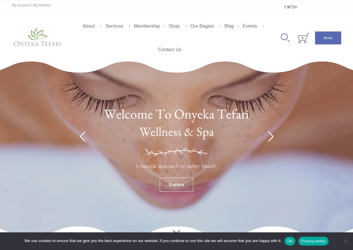 Store homepage