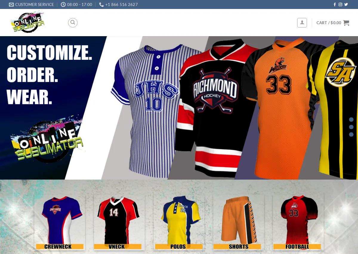 Store homepage