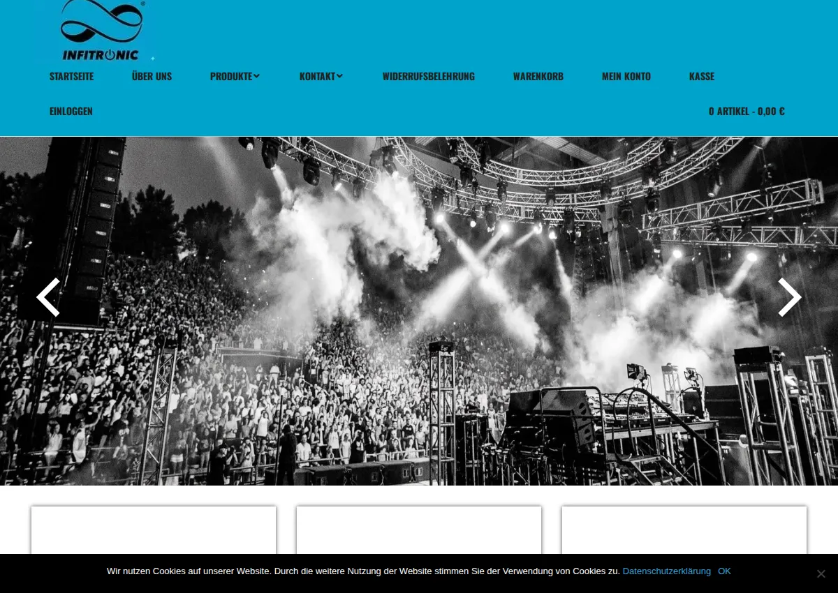 Store homepage