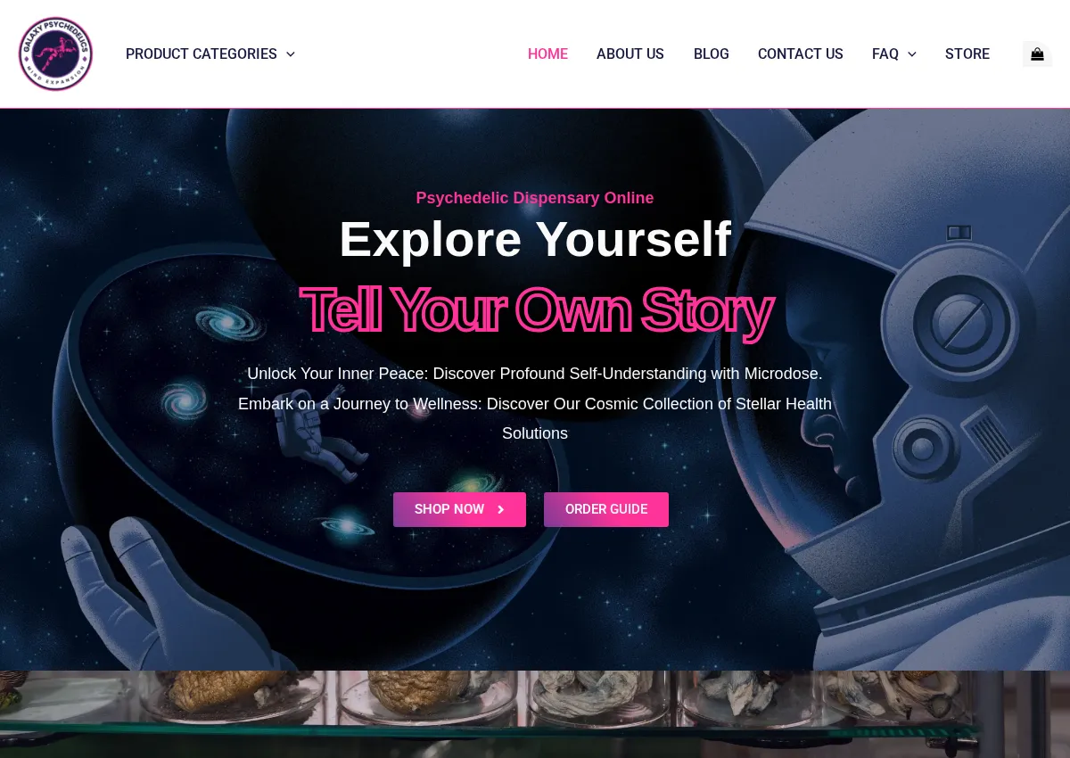 Store homepage