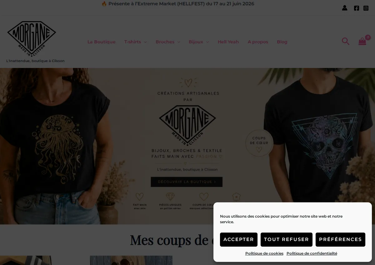 Store homepage