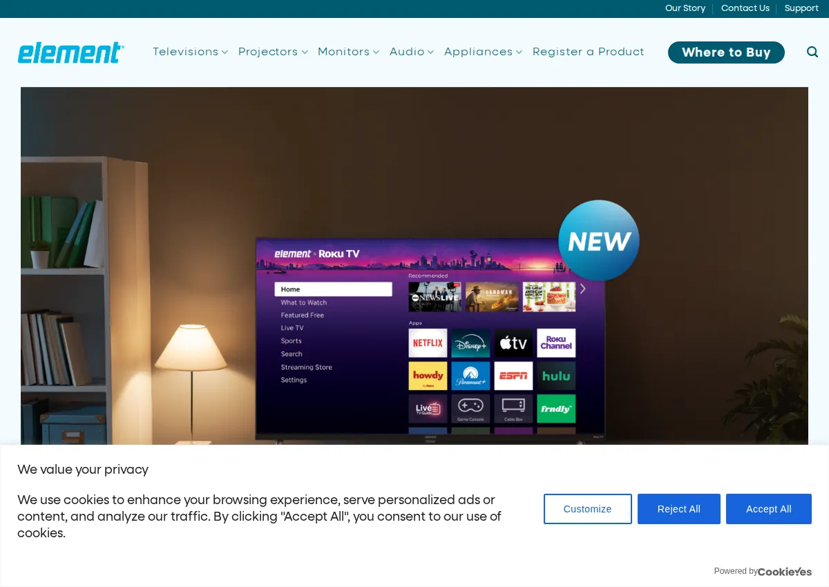 Store homepage