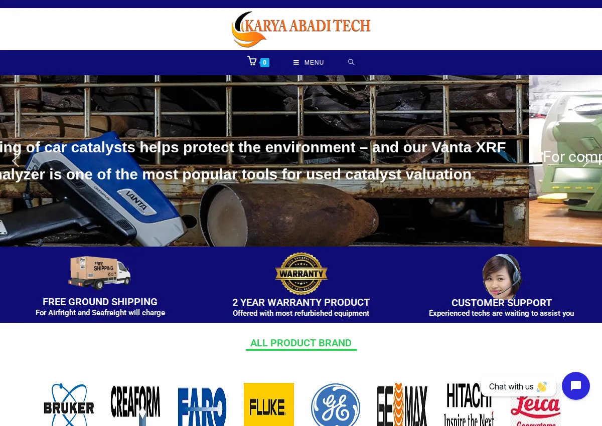 Store homepage