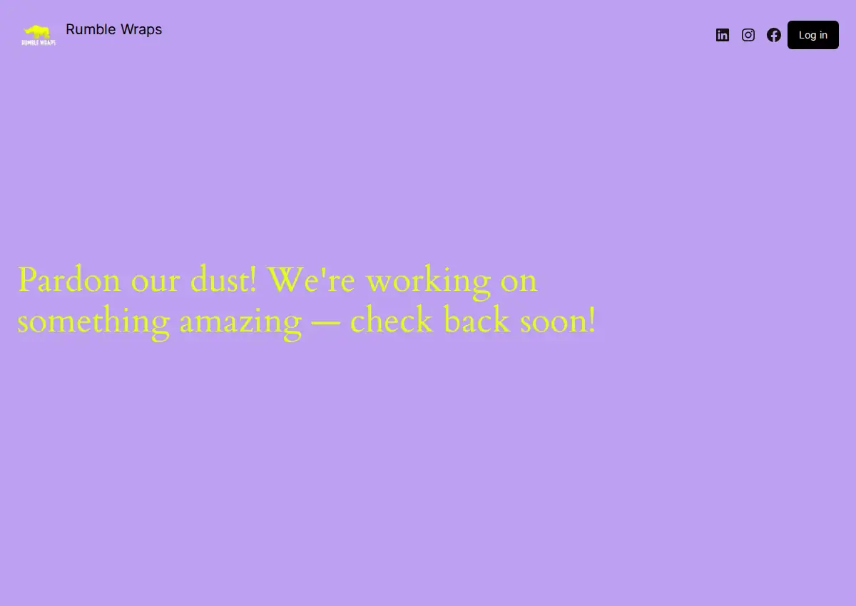 Store homepage