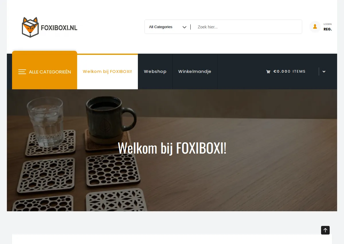 Store homepage
