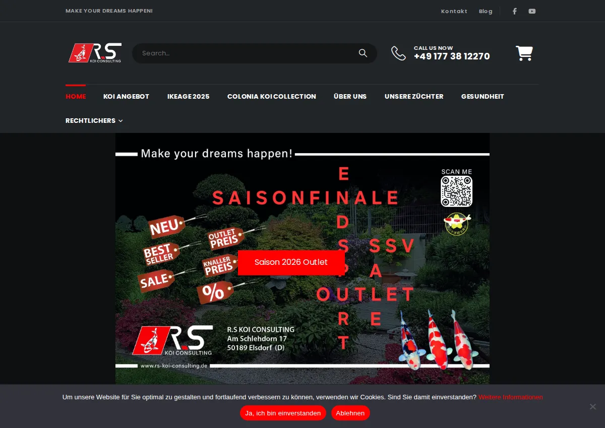 Store homepage