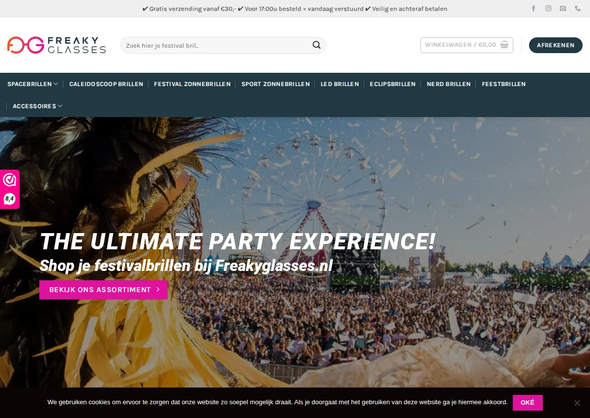 Store homepage