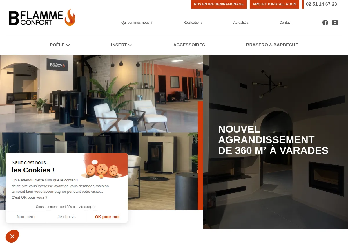 Store homepage