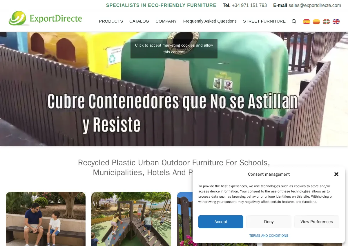 Store homepage