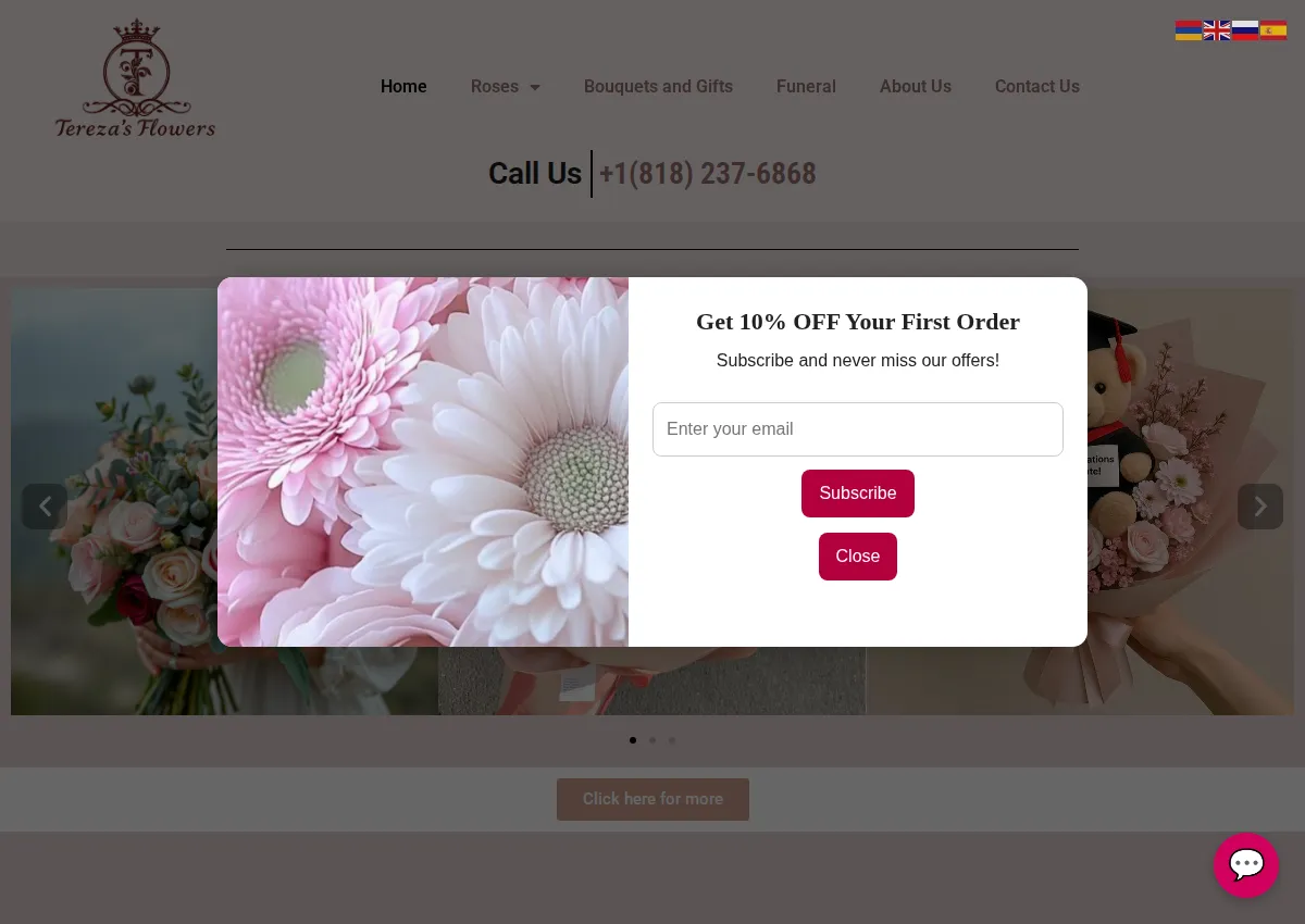Store homepage
