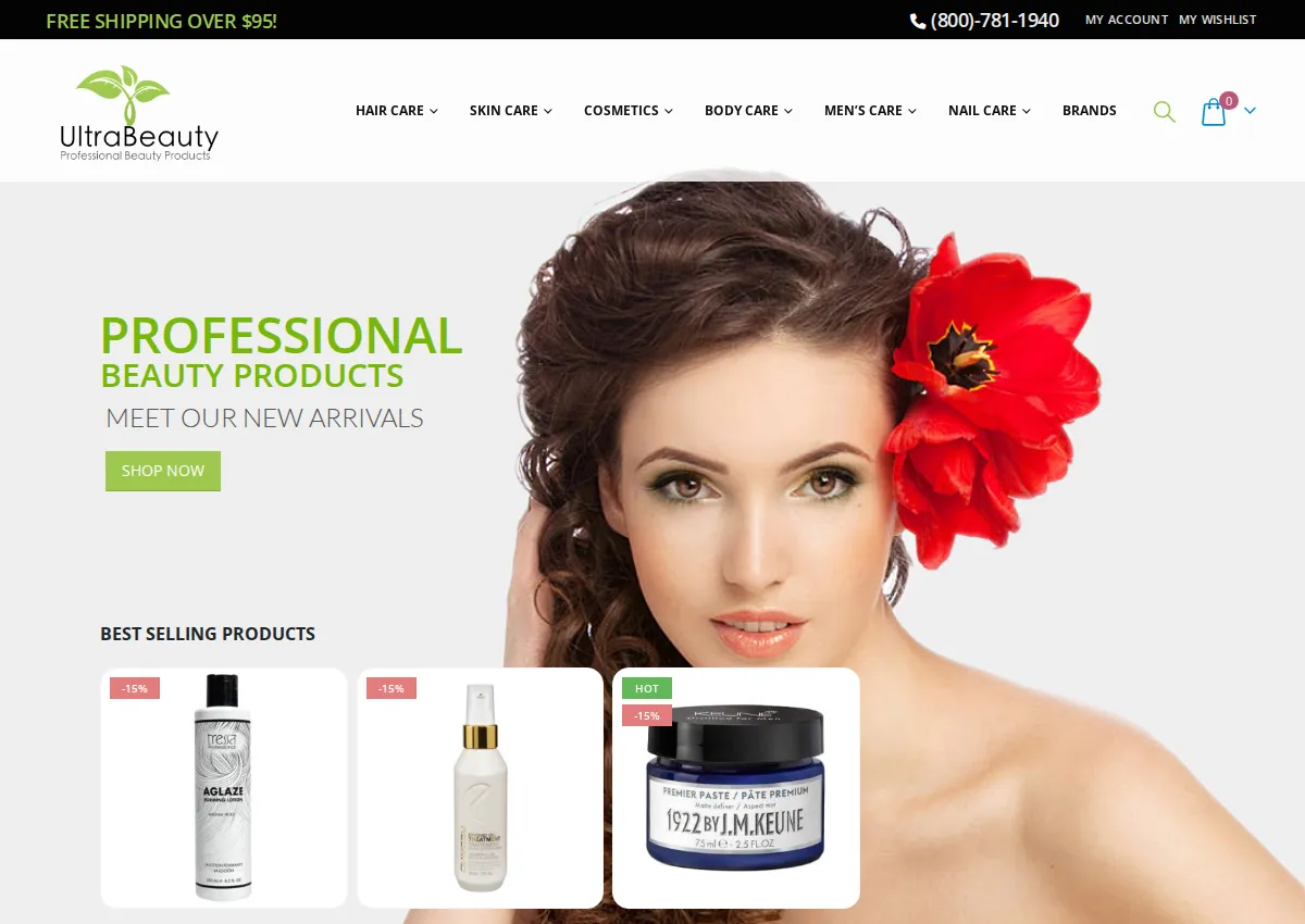 Store homepage