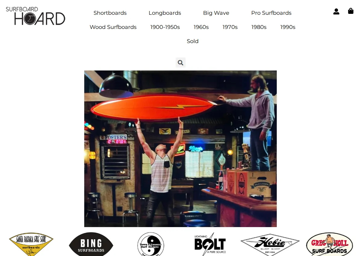 Store homepage