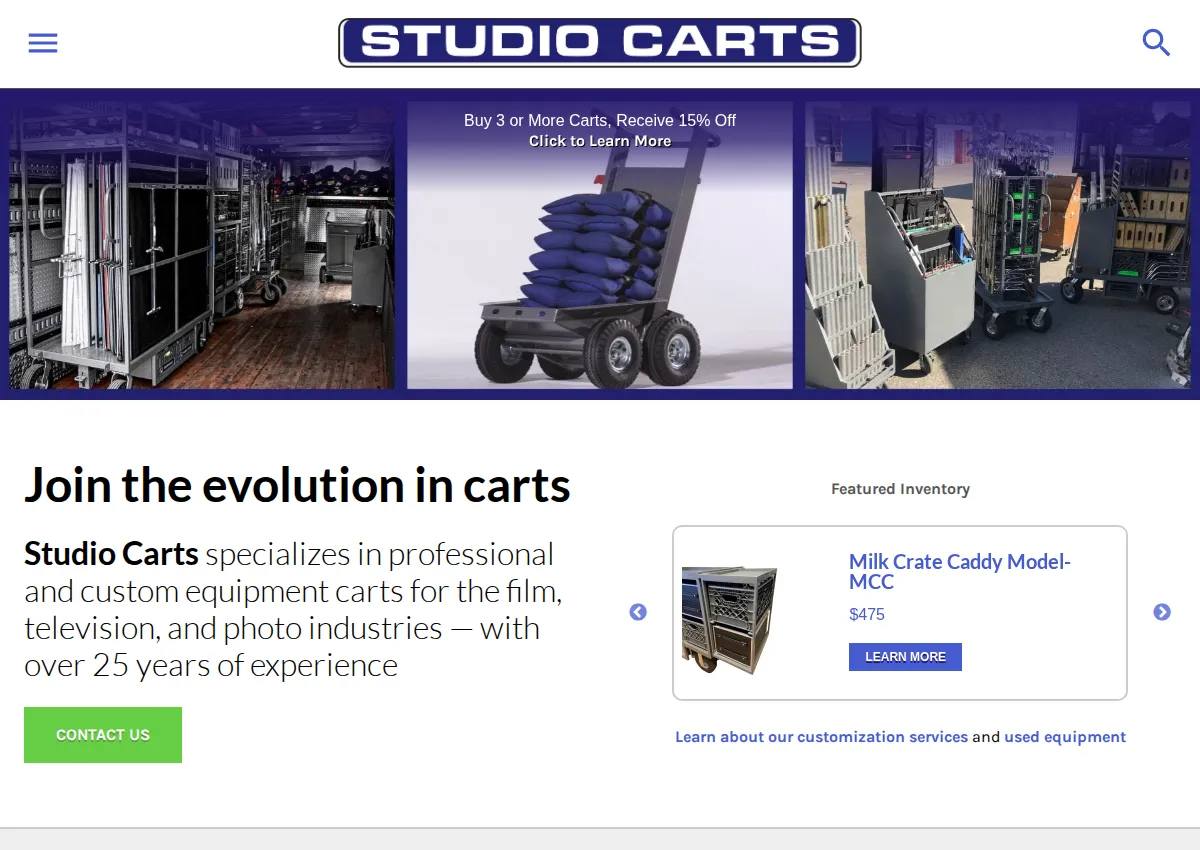 Store homepage