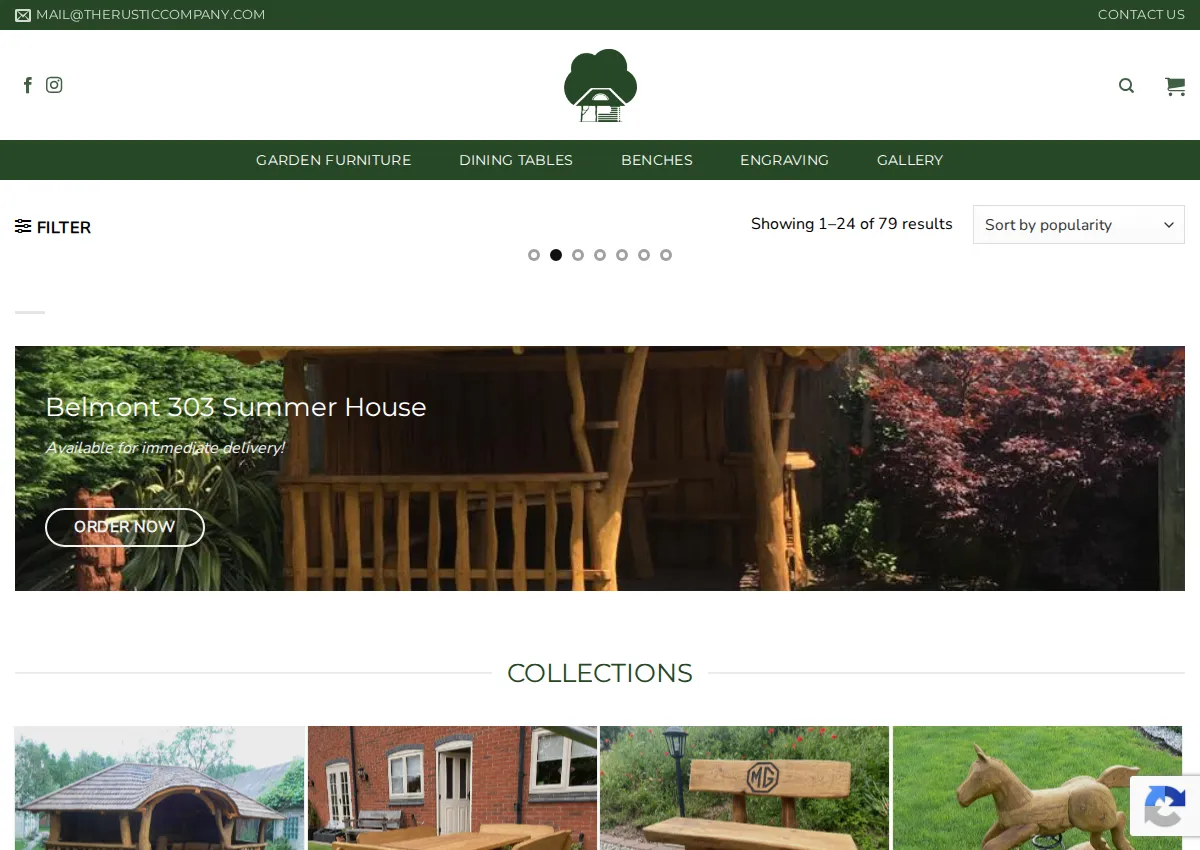 Store homepage