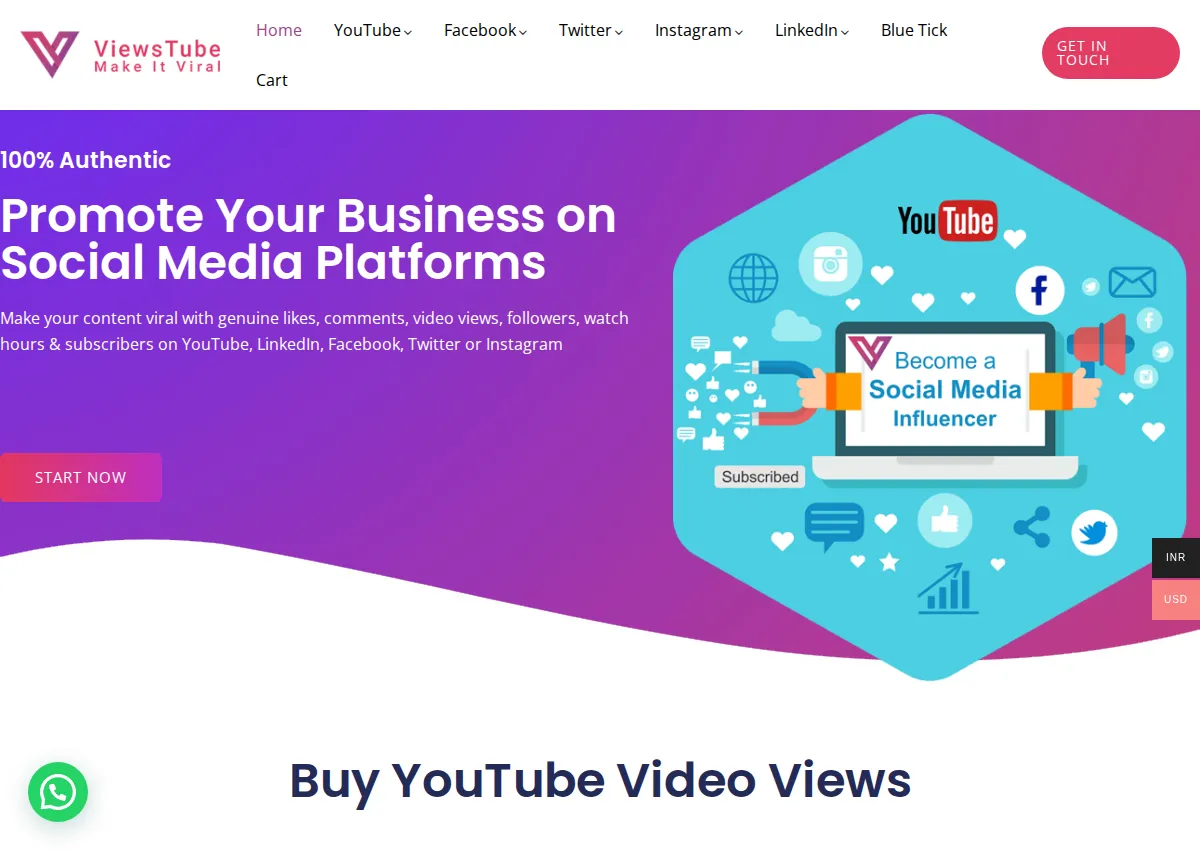 Store homepage