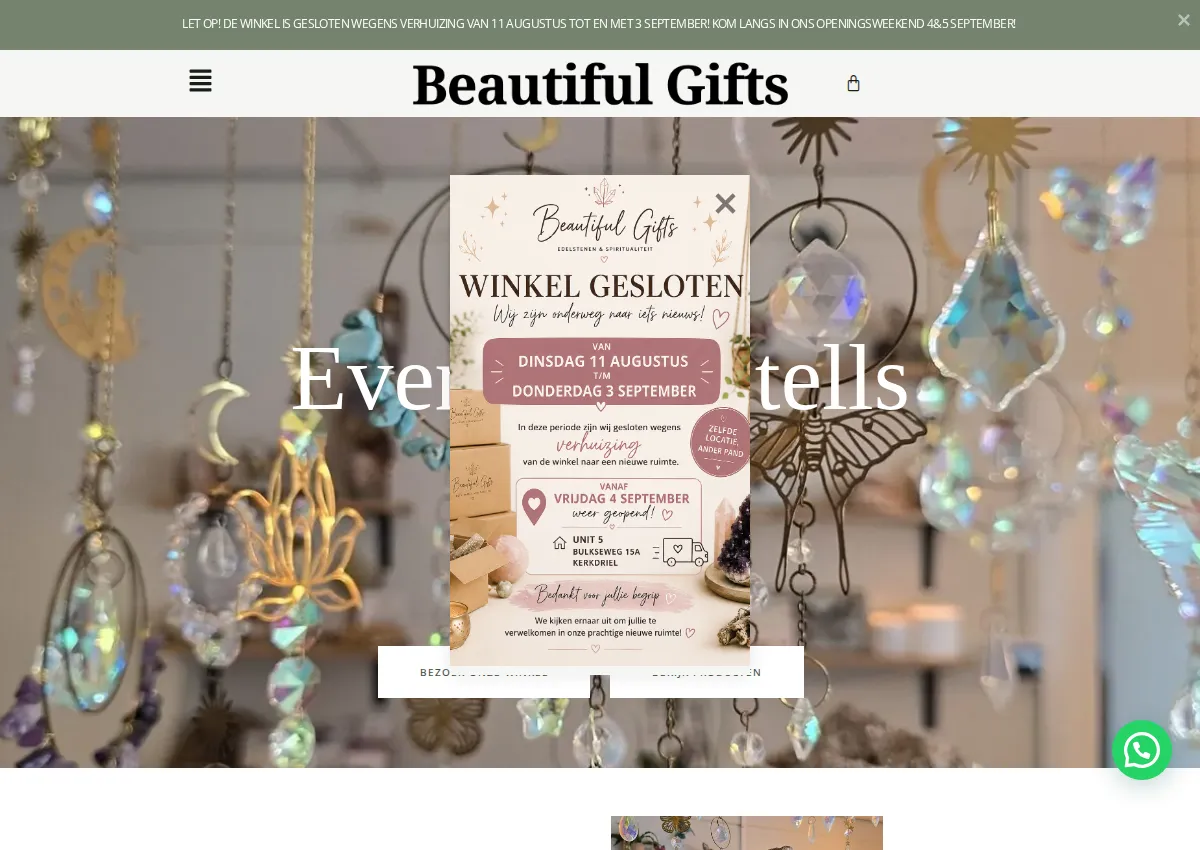 Store homepage