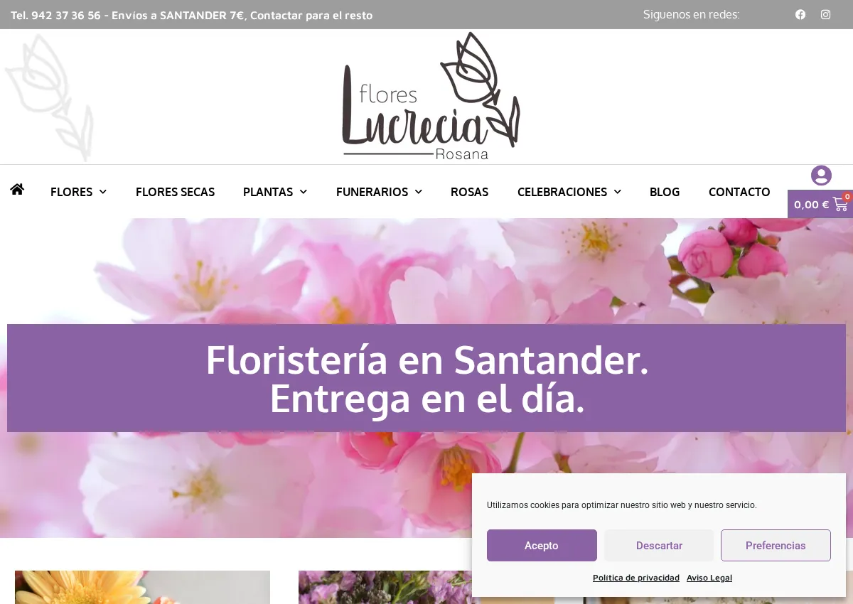 Store homepage